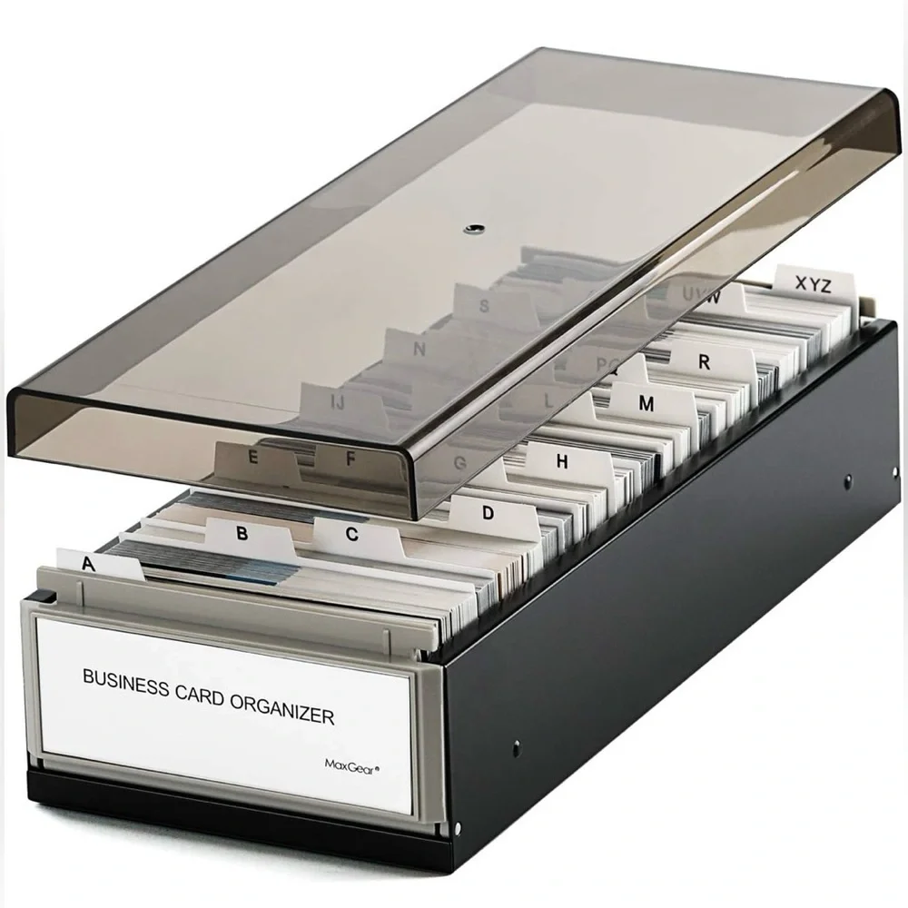 Max Gear Business Card Holder Case Organizer~Lg Capacity
